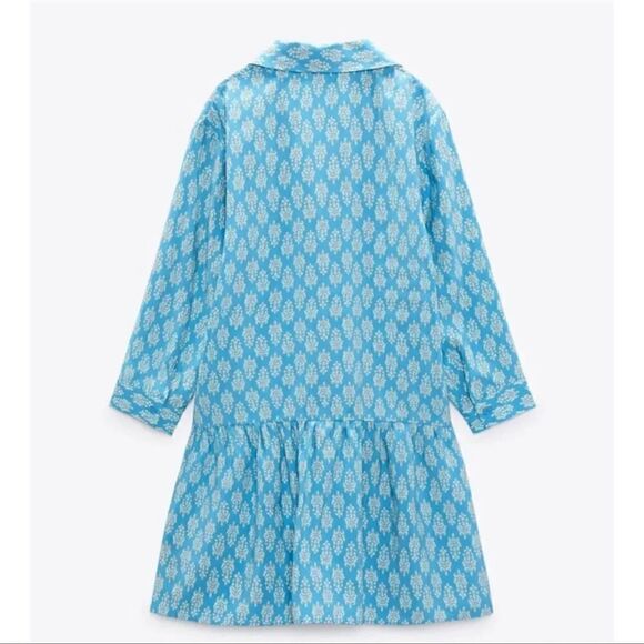 ZARA PRINTED SHORT DRESS - Picture 10 of 14